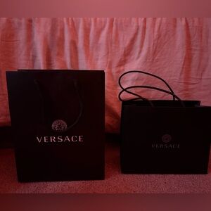 Versace  Black shopping bags (set of 2)